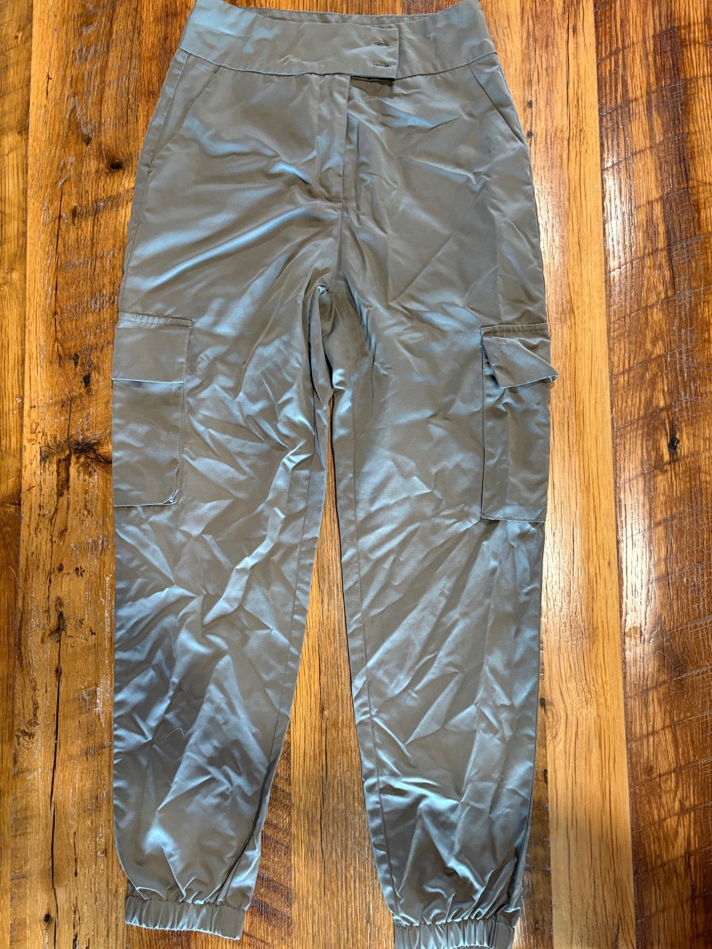 Women’s Olive Green Cargo Jogger Pants - Lightweight Utility Style